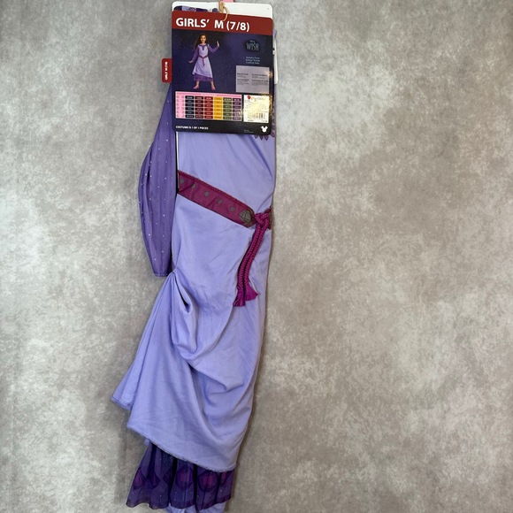 NWT Disney Wish Asha Costume Dress Up Size Medium 7/8 Disguise Purple - Picture 1 of 4